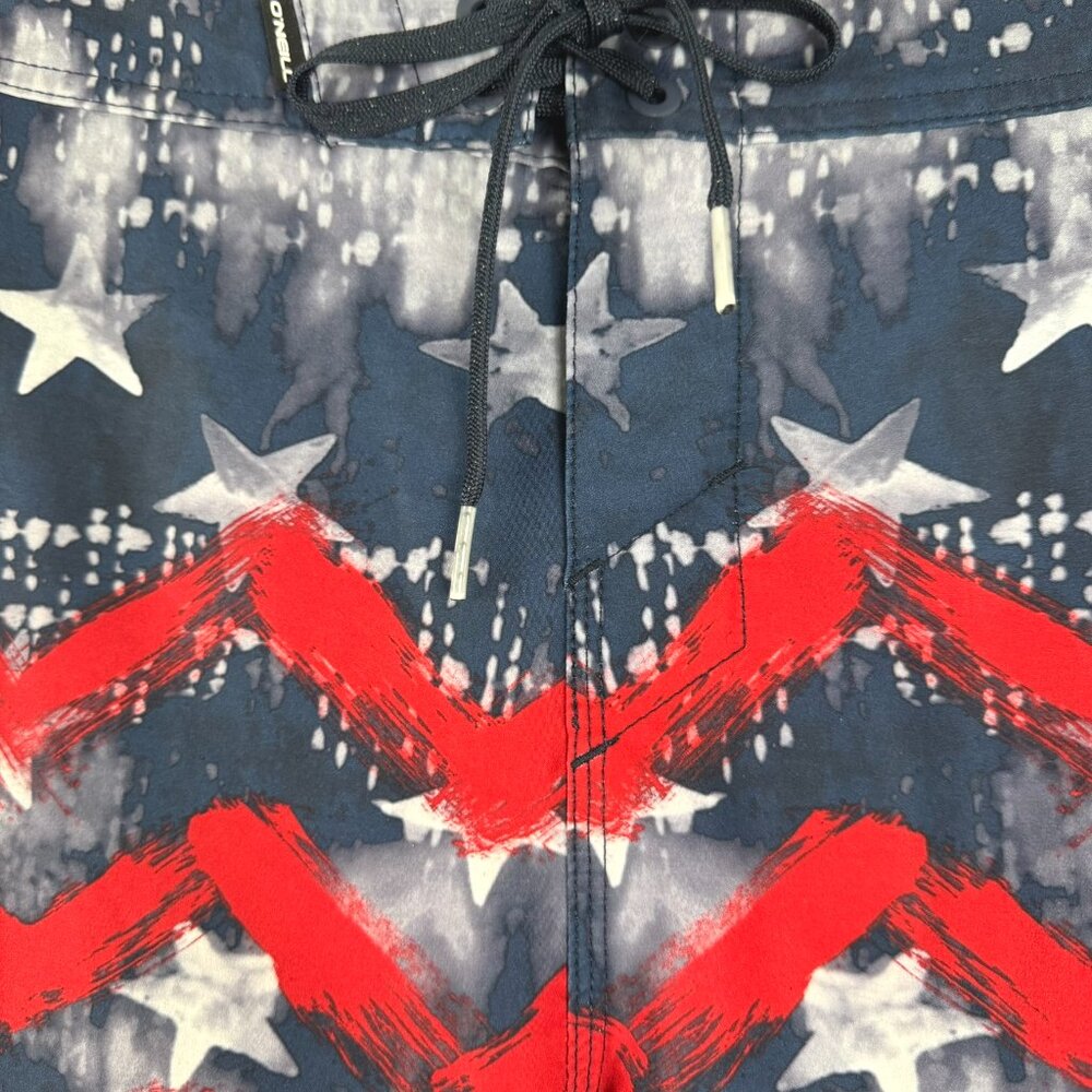 O'Neill Hyperfreak Boardshorts Mens Size 32 American Flag Patriotic SS-1980‎ - Picture 3 of 10